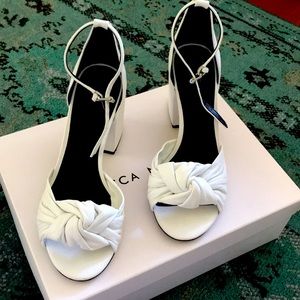 White beautiful sandals